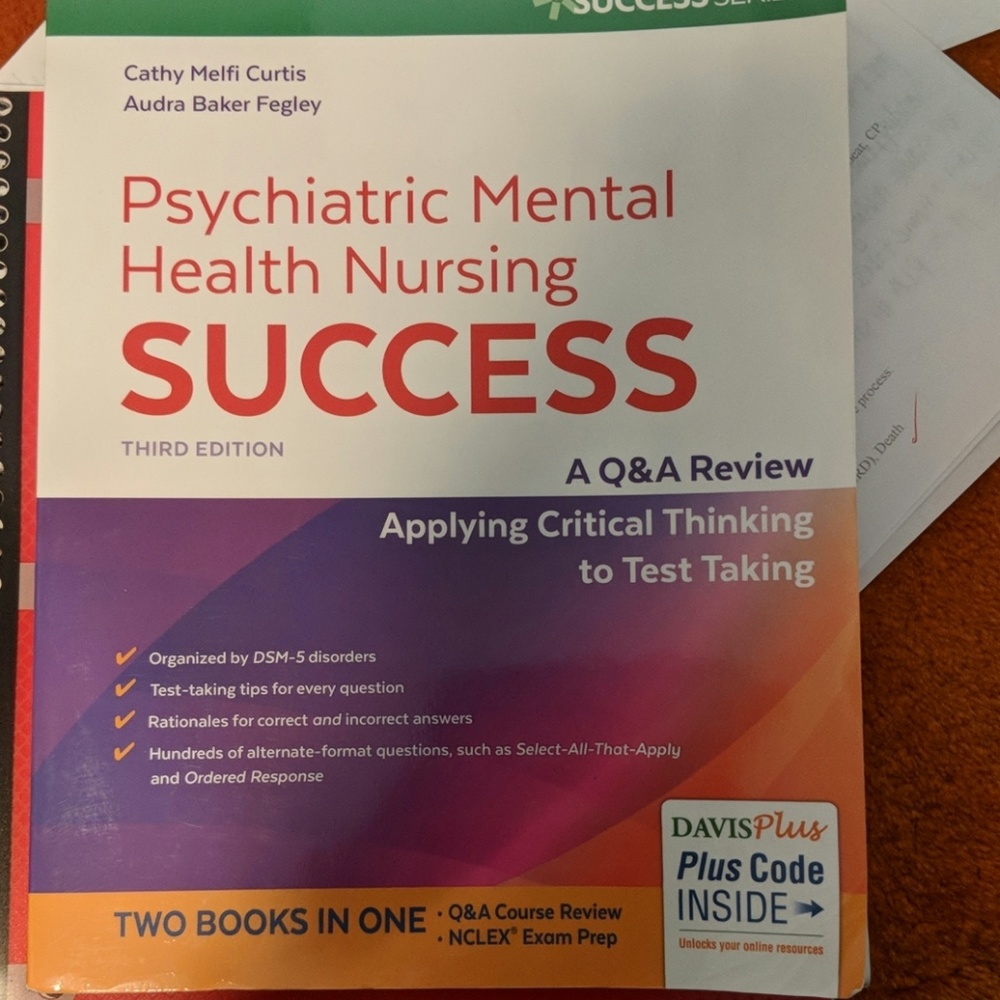 Psychiatric Mental Health Nursing Sucess book